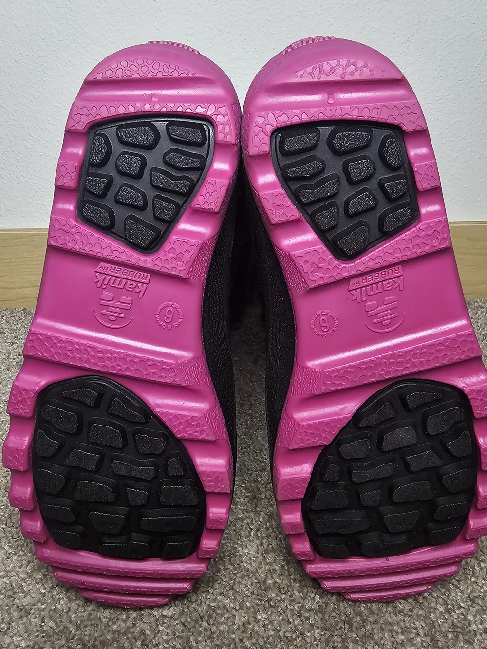 Kamik Kids Black and Pink Winter Boots